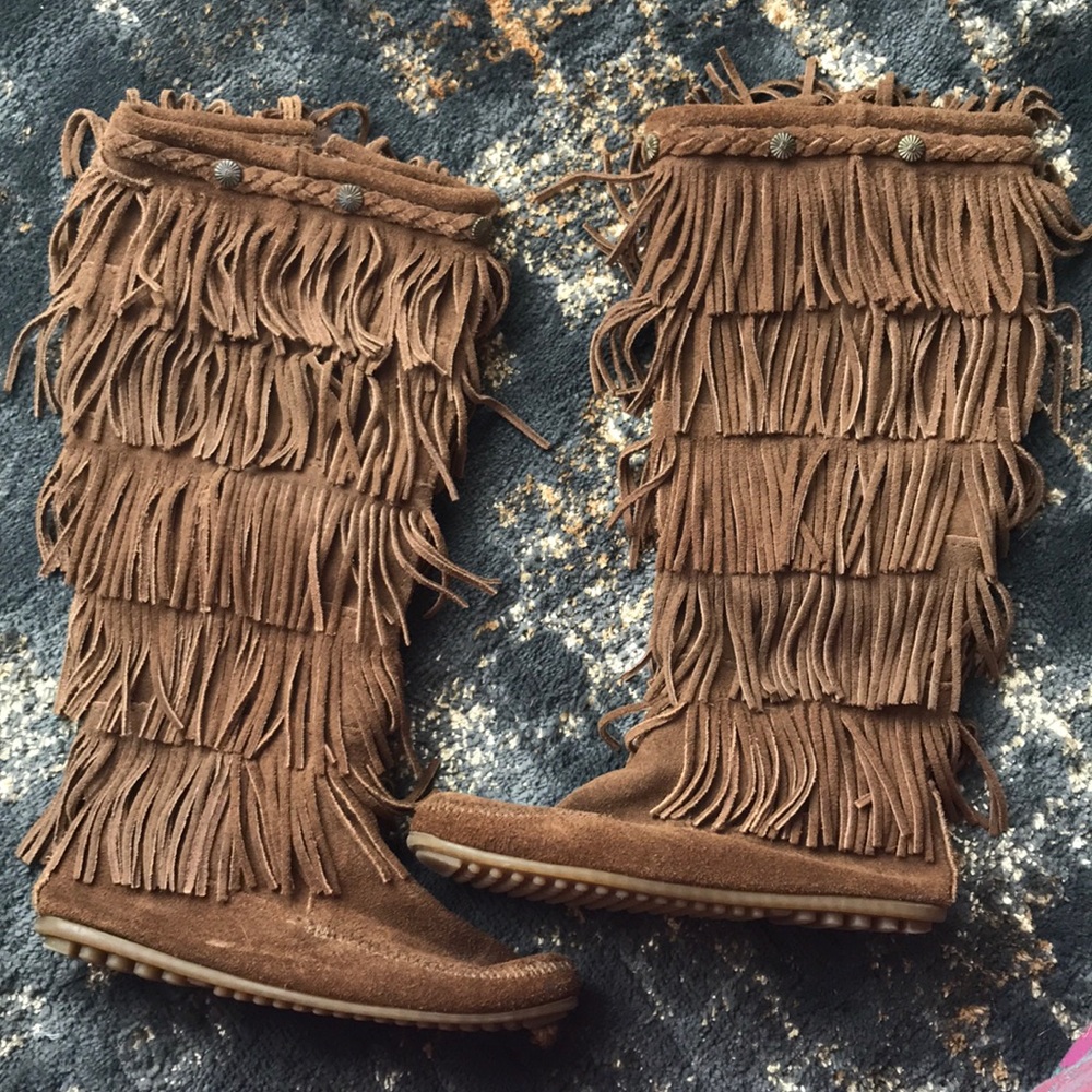 Minnetonka Fringe Boots